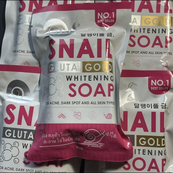 5x Snail Gluta Gold Whitening Soap (for Acne, Dark Spot & All Skin Types) - Picture 2 of 4